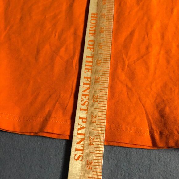 armani exchange womens t shirt top medium m orange graphic pencil drawing s15 - Picture 12 of 14